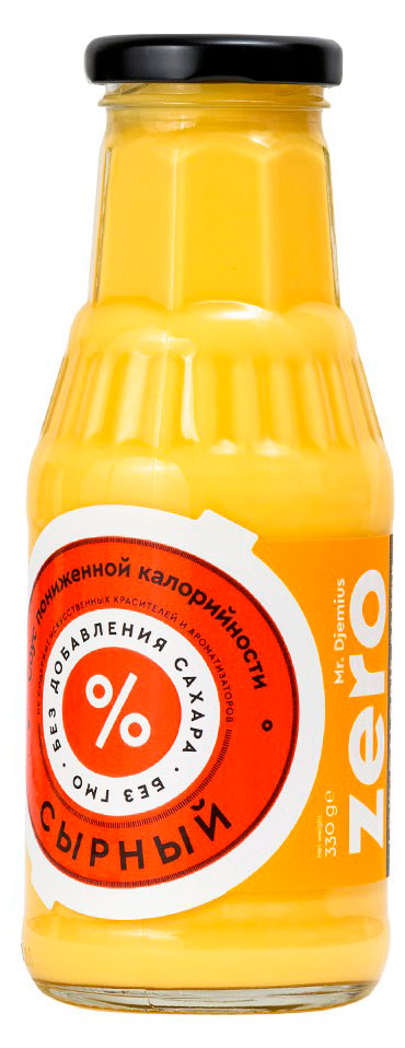Соус кулинарный на основе растительных масел Mr. Djemius Zero Сырный без добавления сахара охлажденный, 330 г
