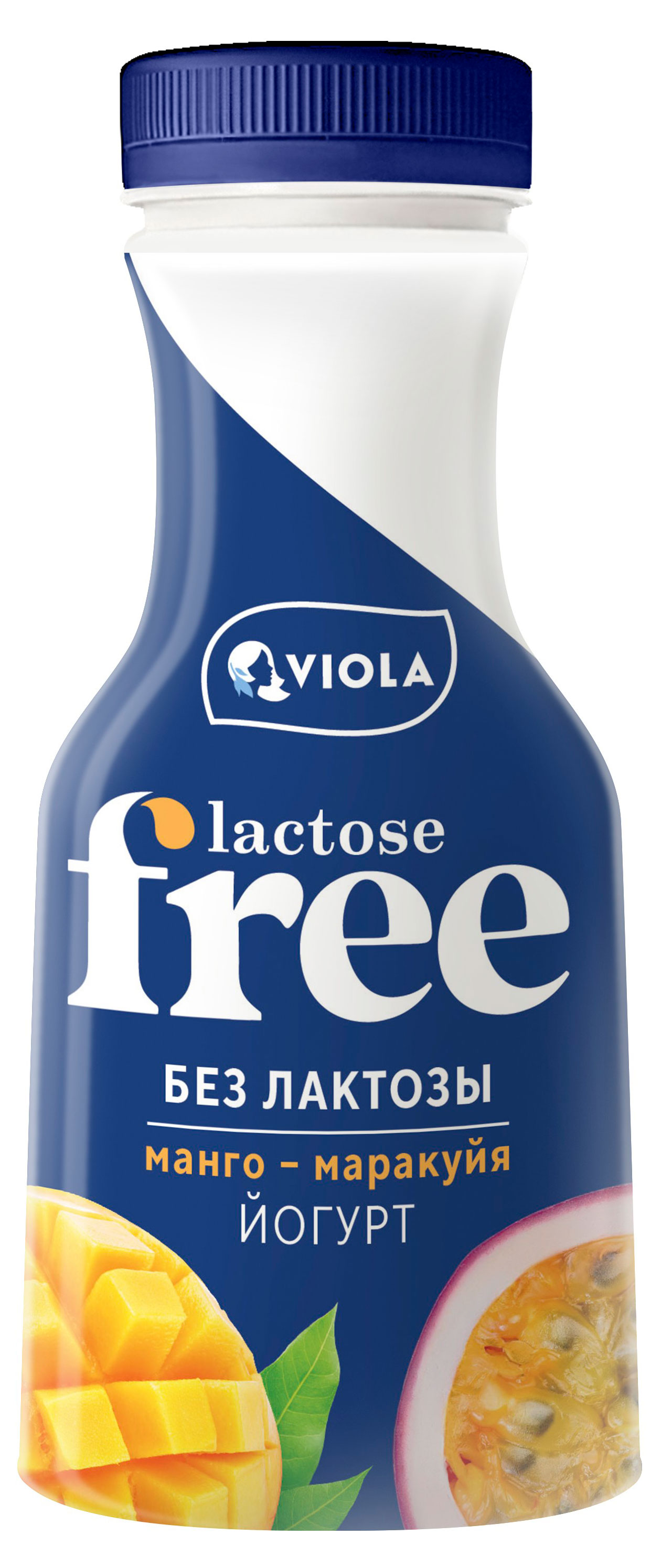 Йогурт питьевой Viola Lactose Free манго маракуйя безлактозный 1,1% БЗМЖ, 270 г