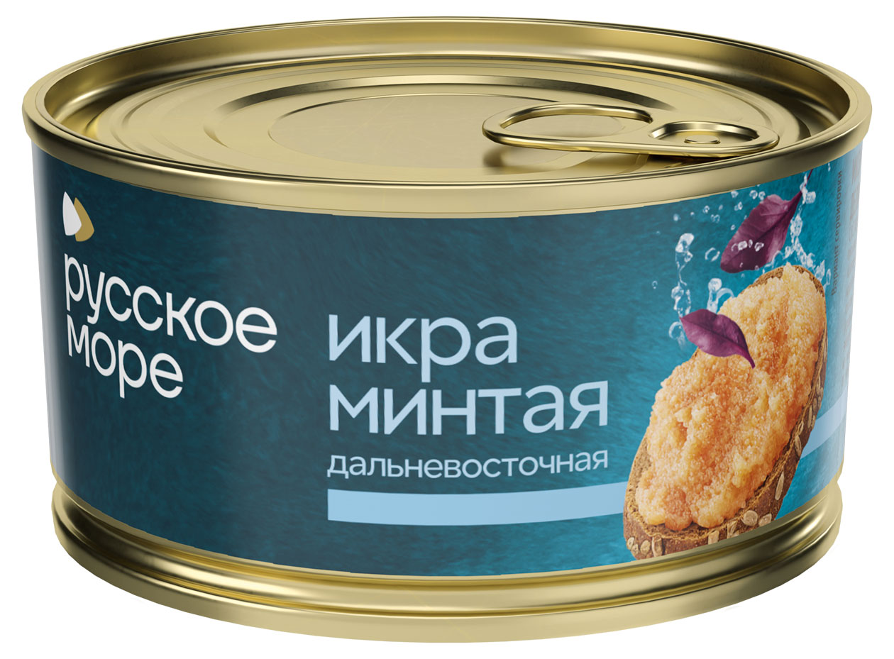 Икра минтая Русское море деликатесная, 130 г