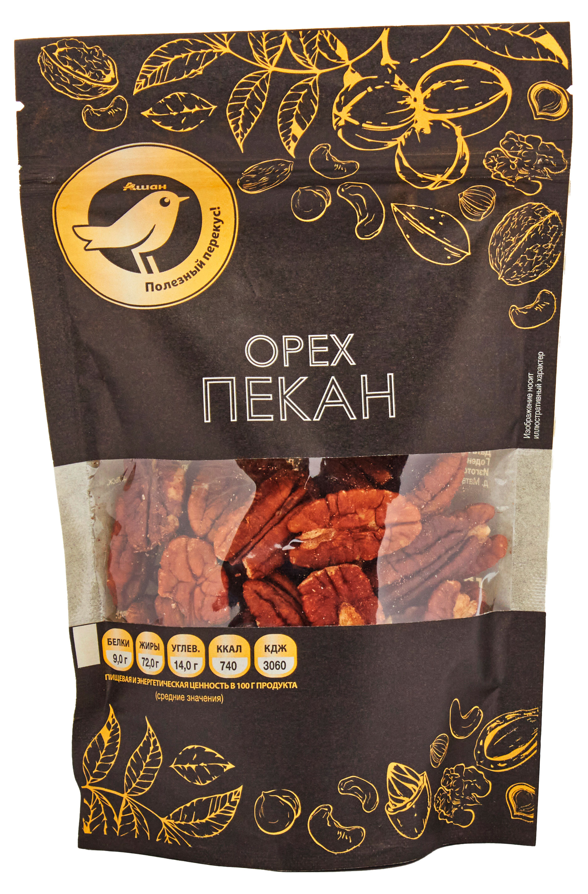 Пекан АШАН Золотая птица, 110 г