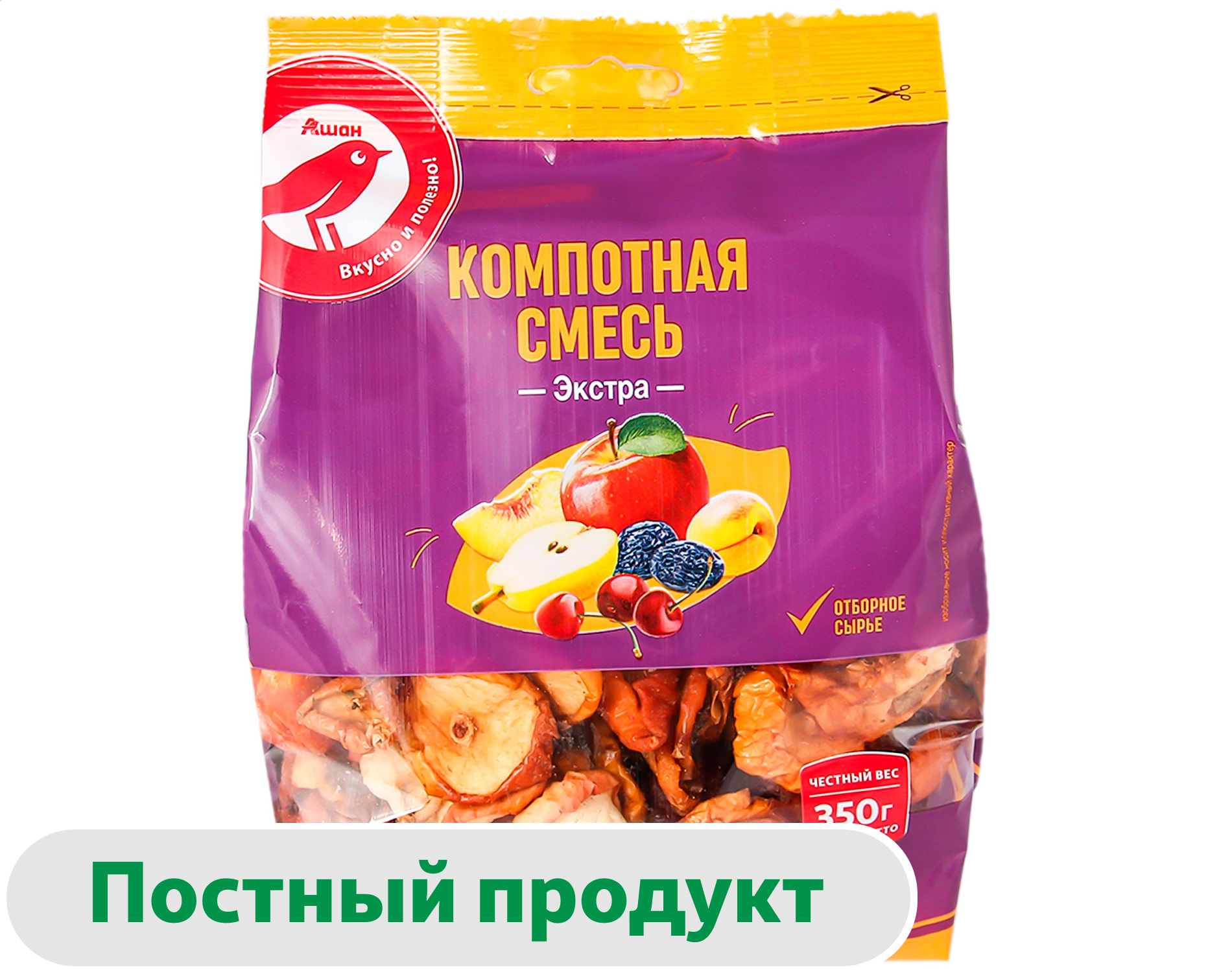 Компотная смесь АШАН Красная птица, 350 г