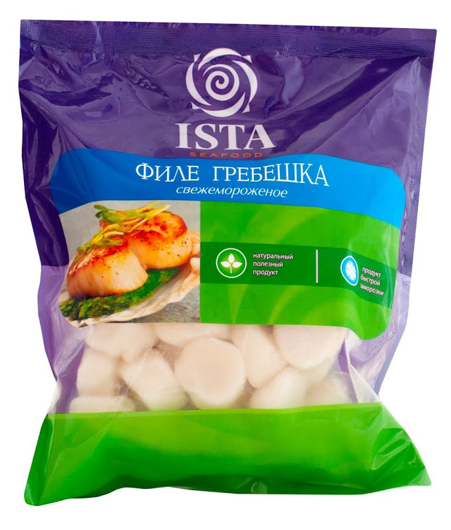 Морской гребешок Ista филе свежемороженое, 500 г