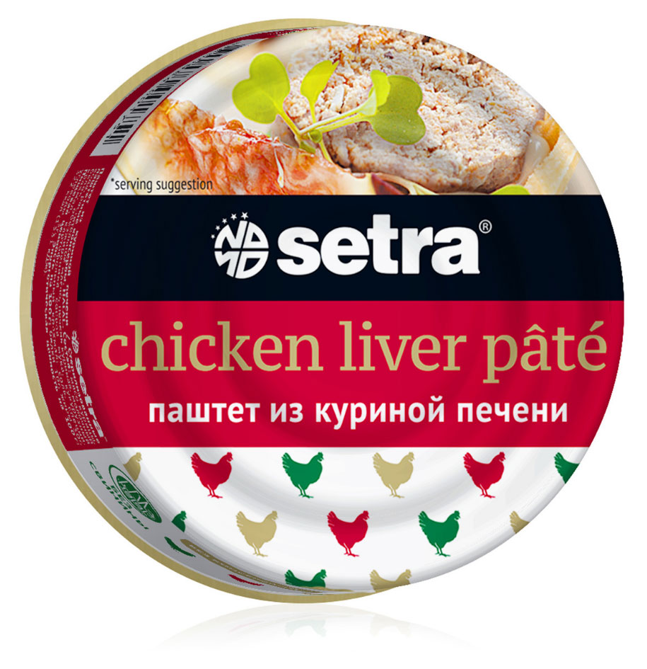 Паштет Setra из куриной печени Сербия, 100 г