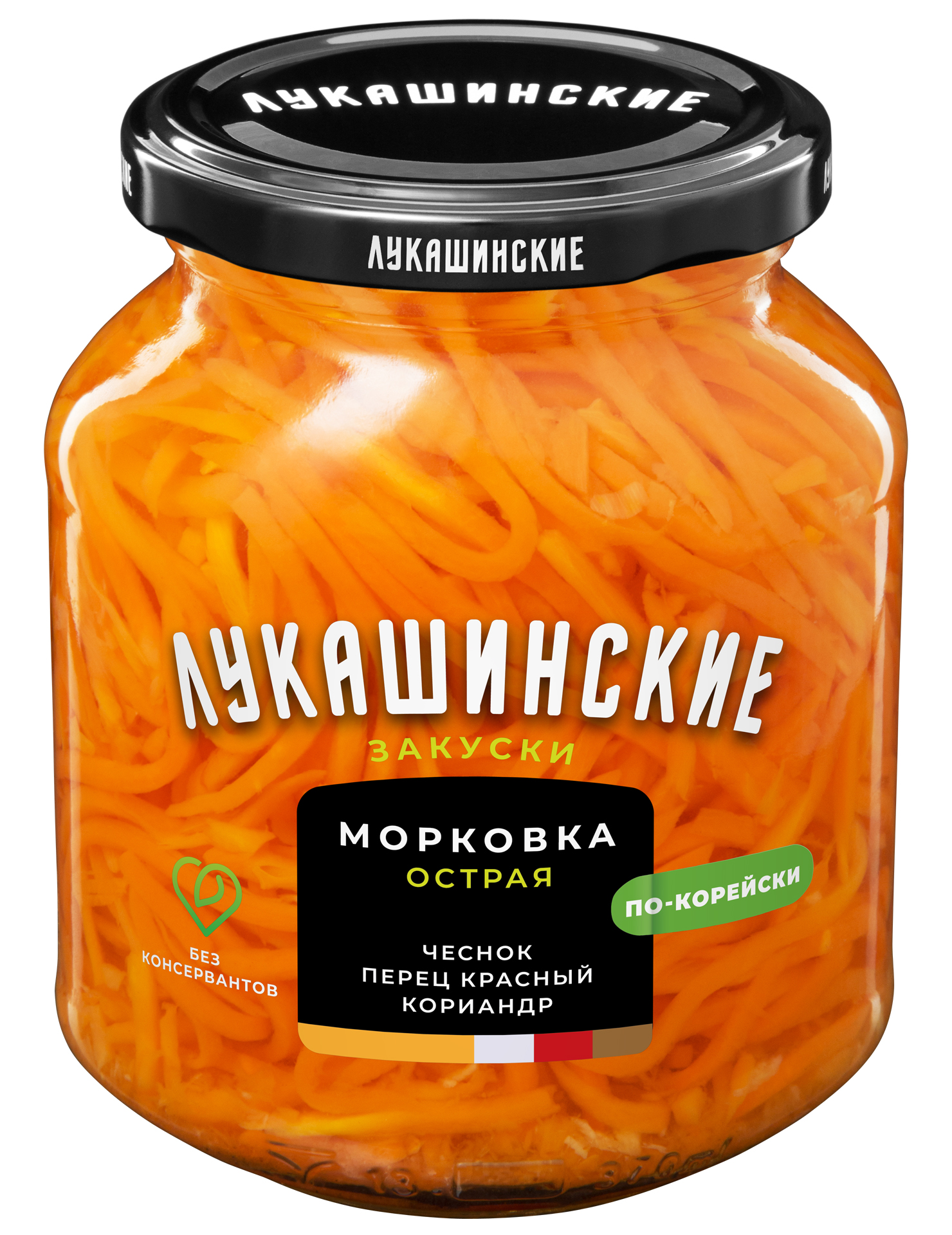 Морковка Лукашинские по-корейски острая, 340 г