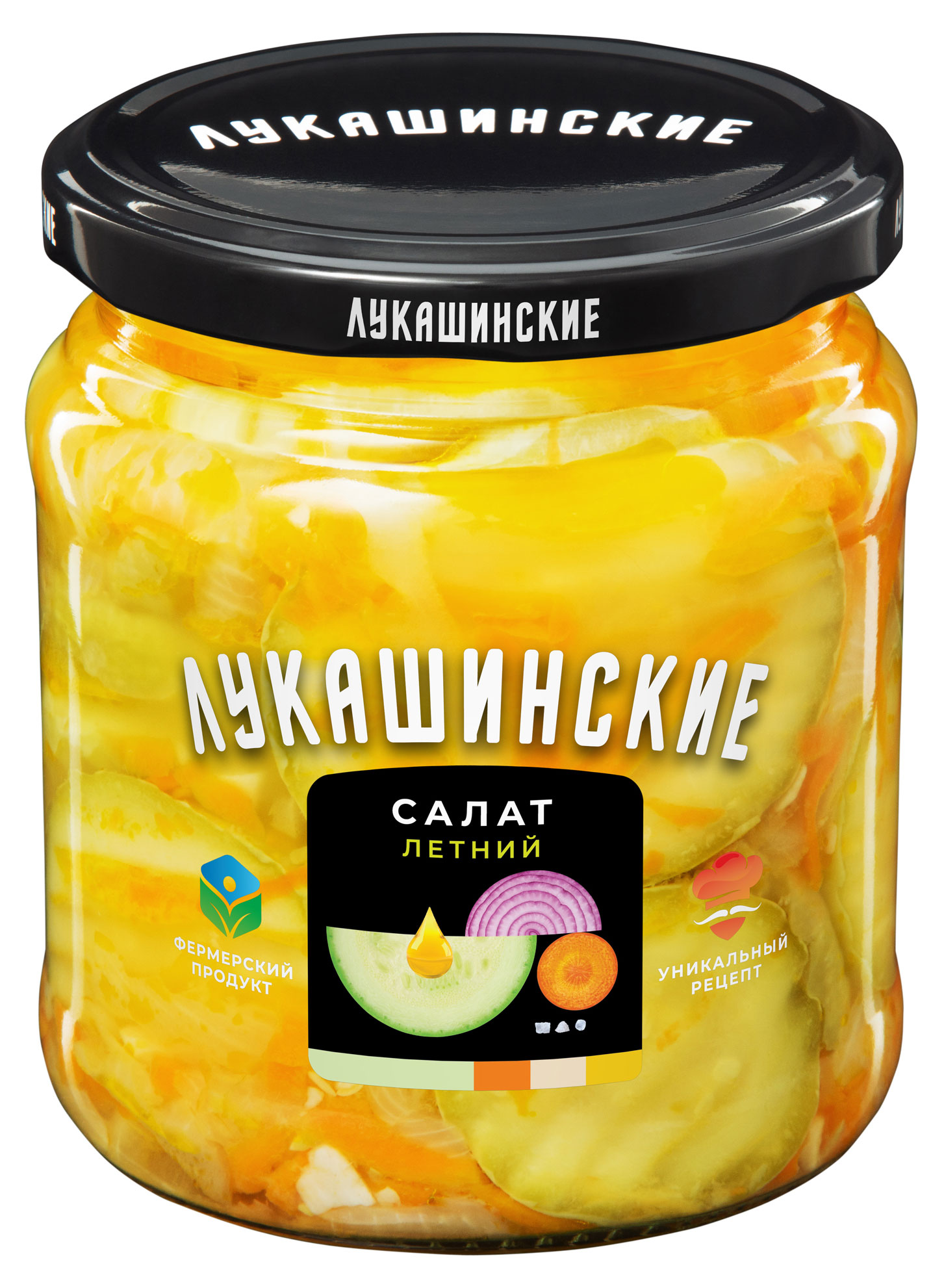 Салат летний Лукашинские из молодых кабачков, 430 г