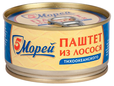 Паштет 5 Морей из лосося тихоокеанского, 120 г