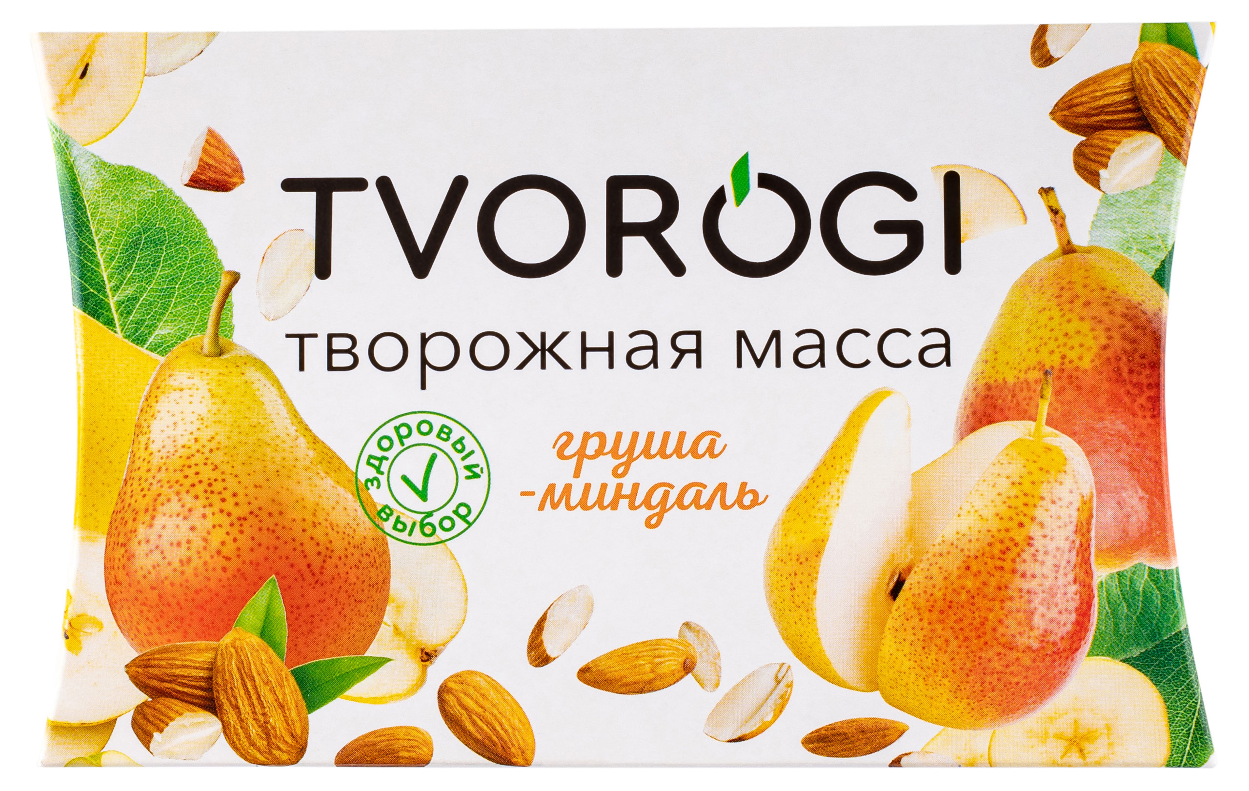 Масса творожная Tvorogi груша миндаль 3,5% БЗМЖ, 170 г