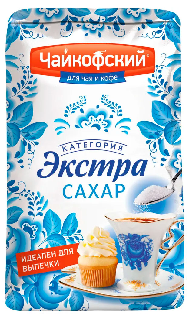 Сахар Чайкофский Экстра кристаллический, 900 г