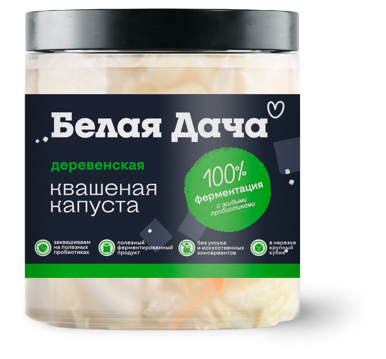 Капуста квашенная Белая Дача деревенская, 450 г