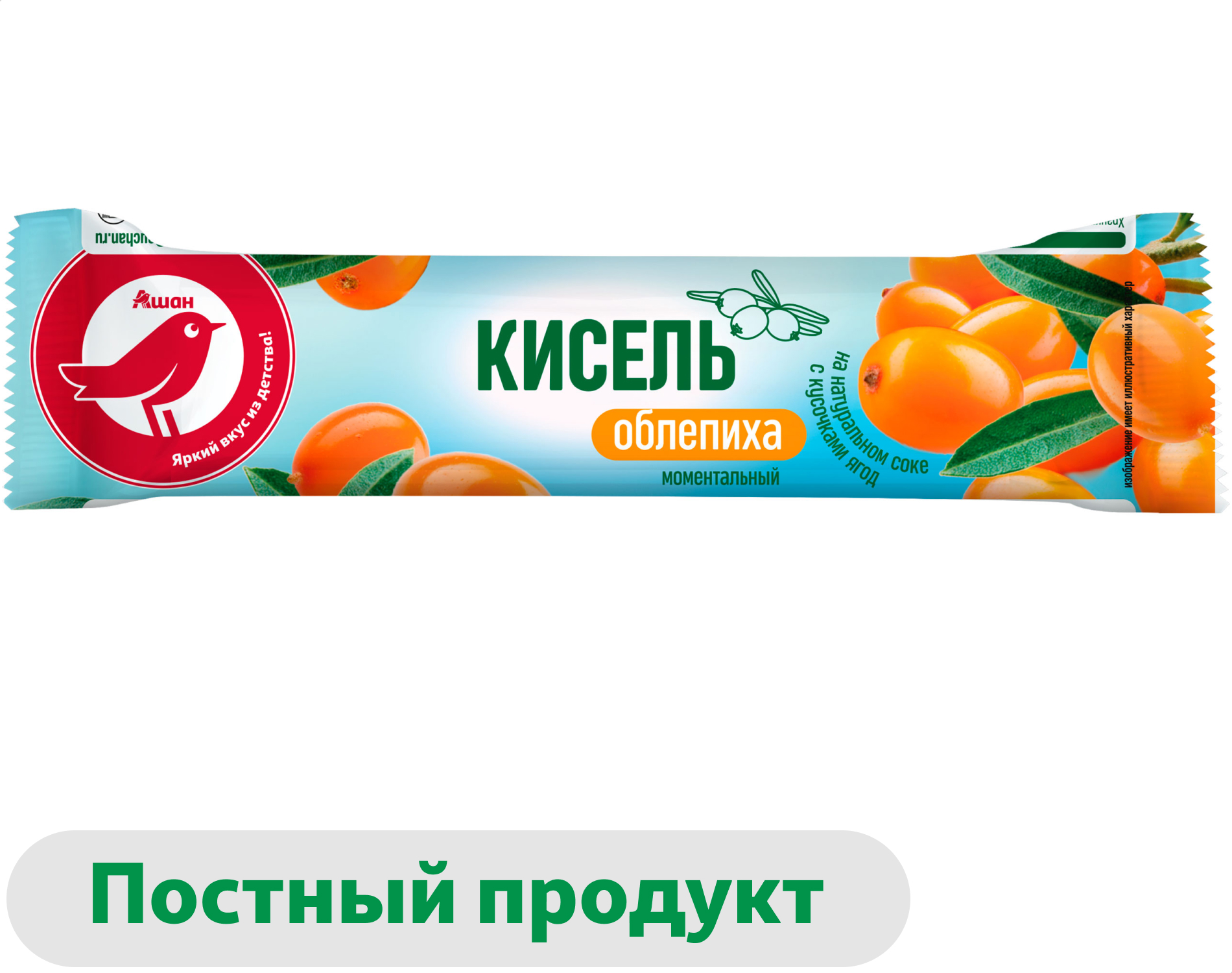 Кисель АШАН Красная птица Облепиха, 25 г