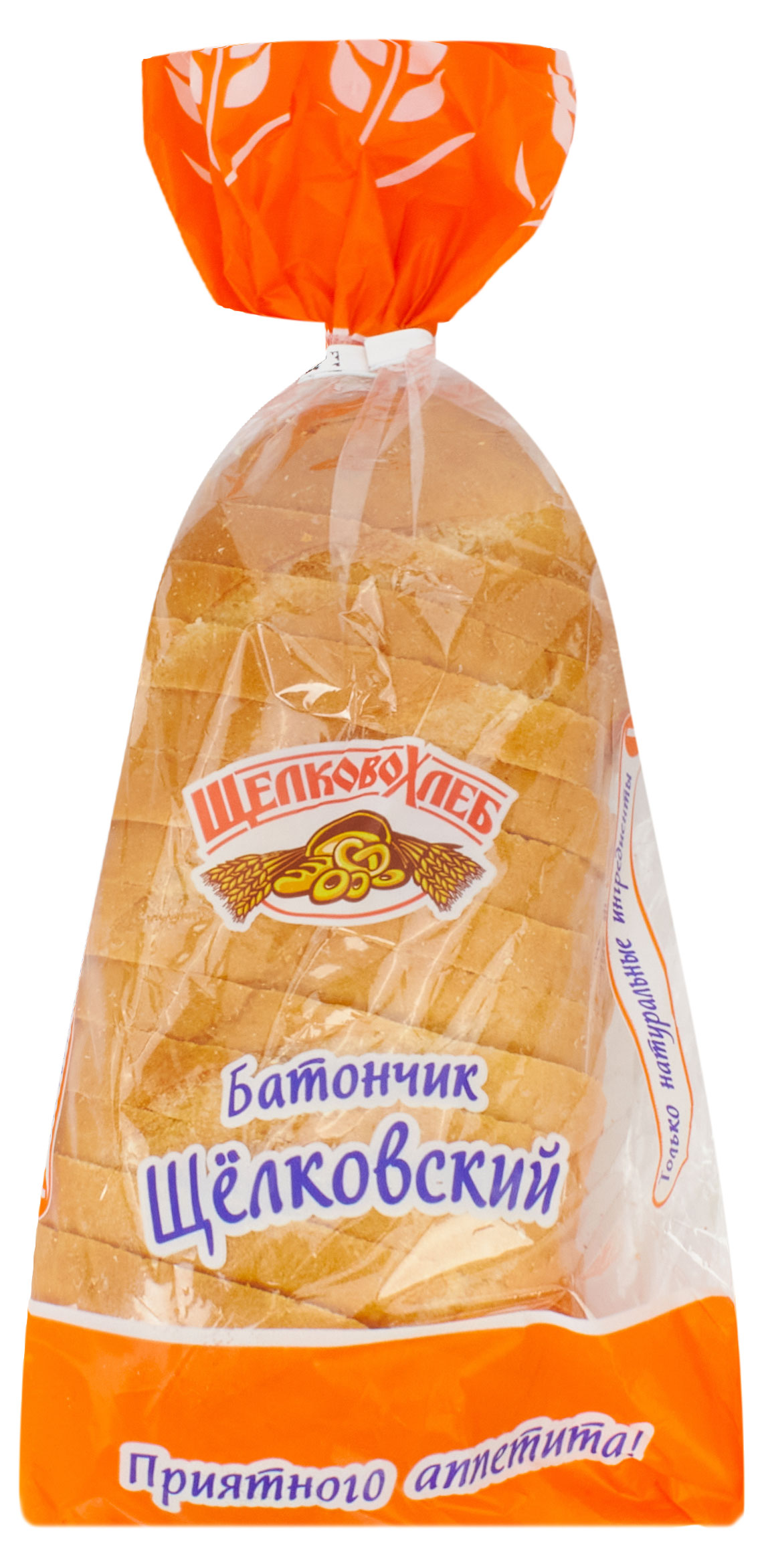 Батон пшеничный белый Щелковохлеб Щелковский нарезка, 200 г