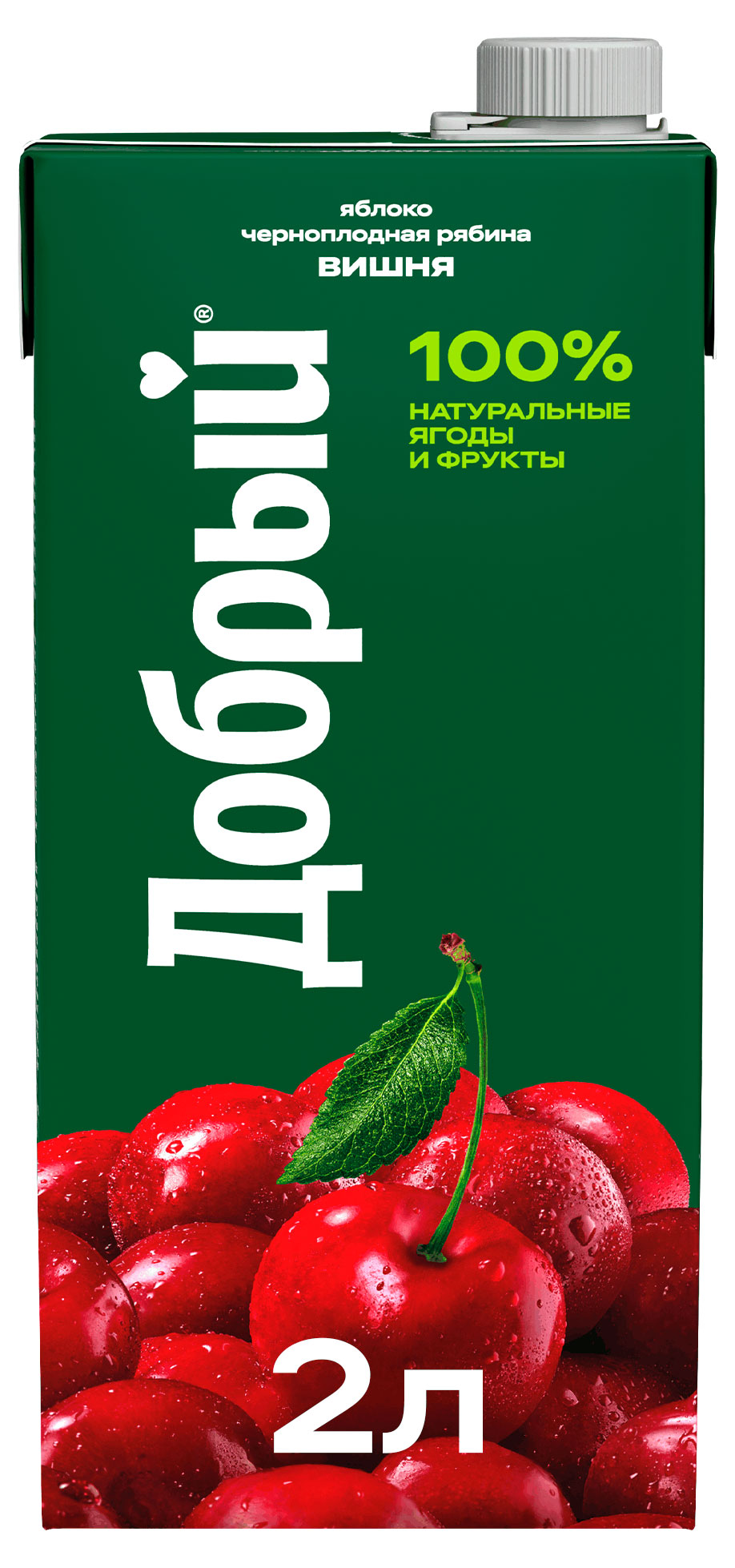 Нектар Добрый Яблоко-Вишня-Рябина, 2 л