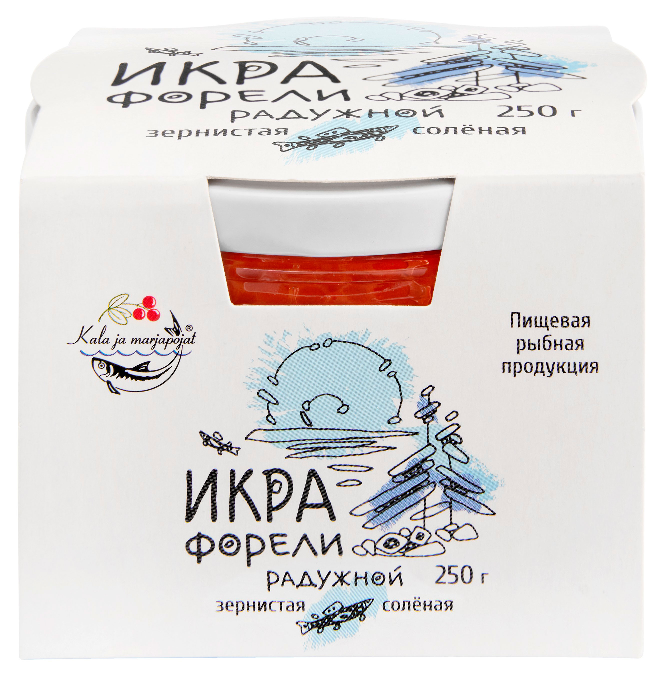 Икра красная Kala Ja Marjapojat форели зернистая, 250 г