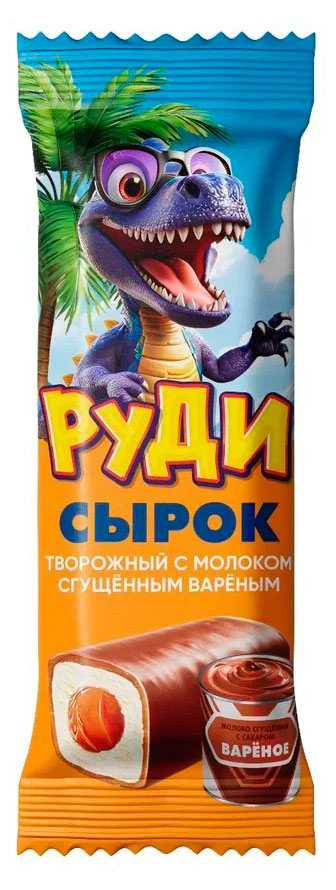 Сырок глазированный творожный детский Руди с вареной сгущенкой батончик 23% БЗМЖ, 40 г