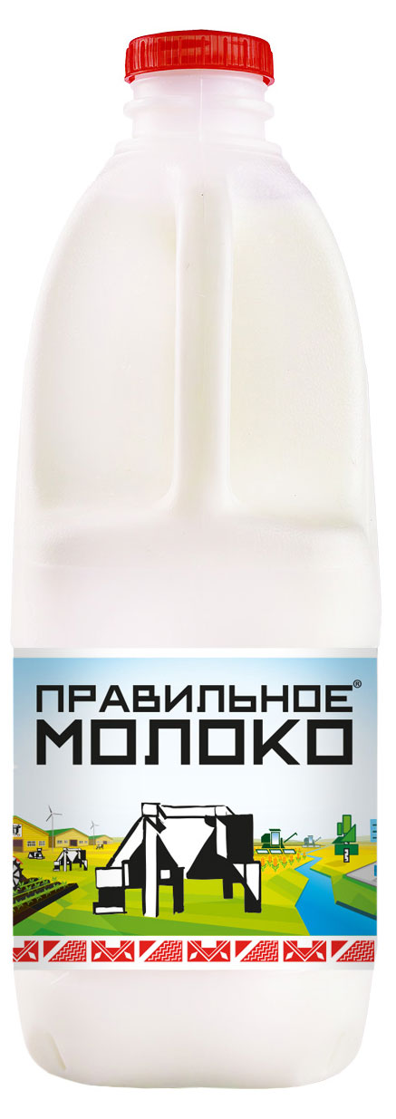Молоко пастеризованное питьевое Правильное Молоко нормализованное канистра 3,2-4% БЗМЖ охлажденное, 2 л