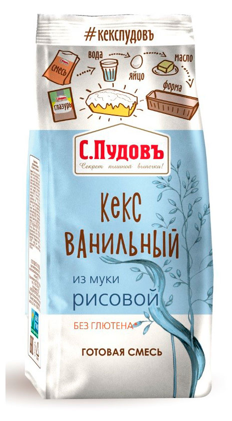 Смесь для выпечки С.Пудовъ Кекс ванильный, 300 г