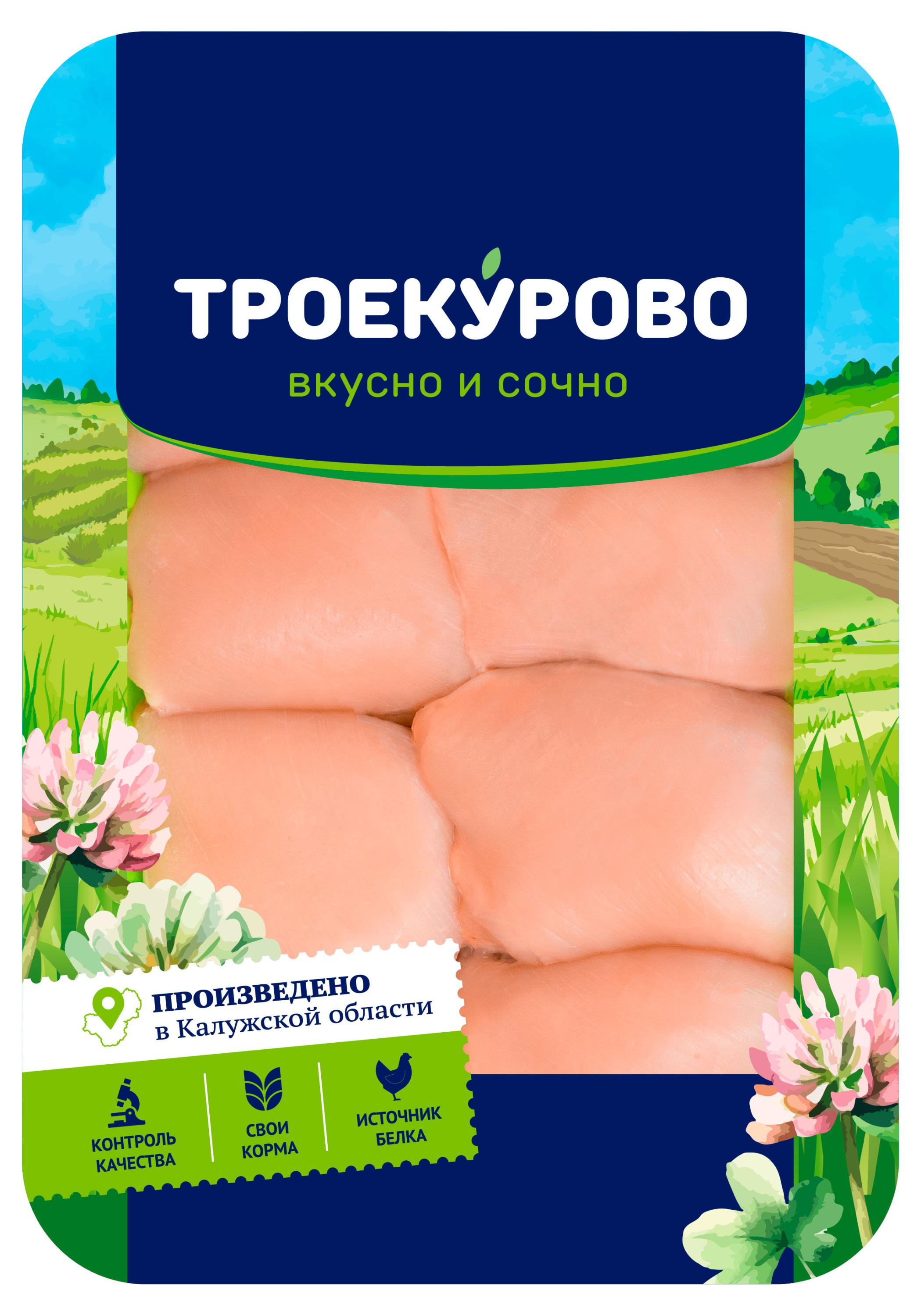 Филе бедра цыпленка-бройлера Троекурово охлажденное, 750 г