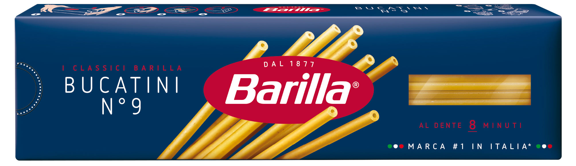 Макаронные изделия Barilla Букатини 9 из твердых сортов пшеницы, 400 г