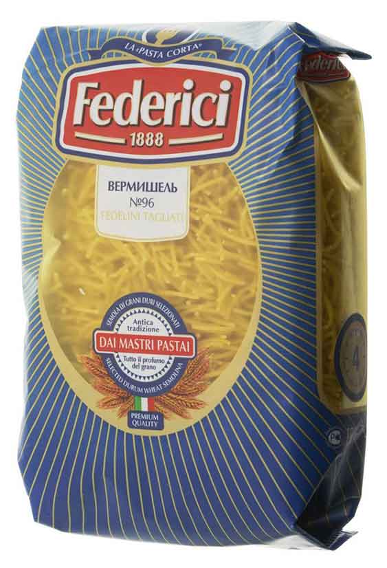 Макаронные изделия Federici 96 вермишель, 400 г