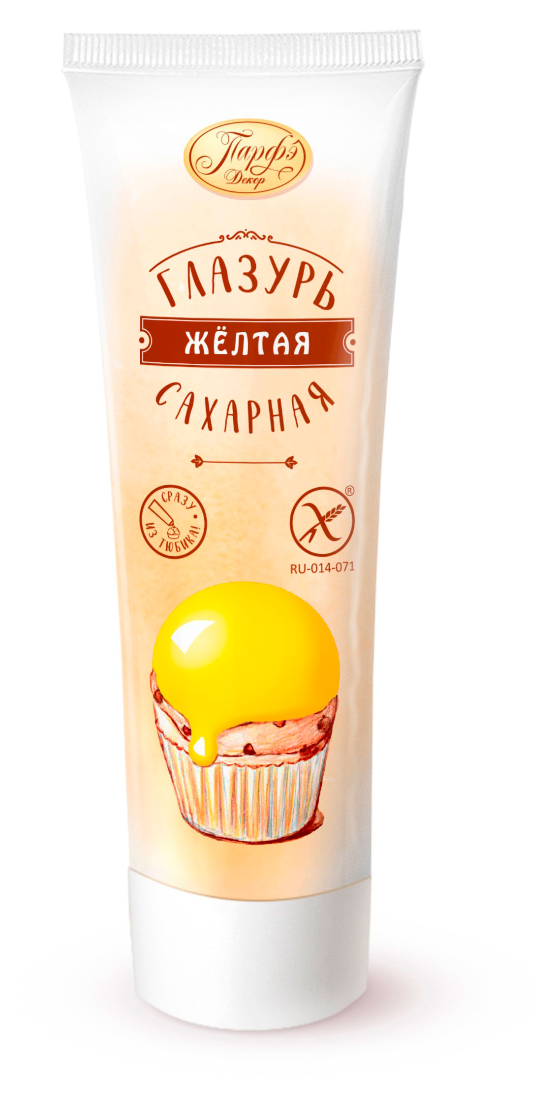 Глазурь сахарная Парфэ желтая, 120 г