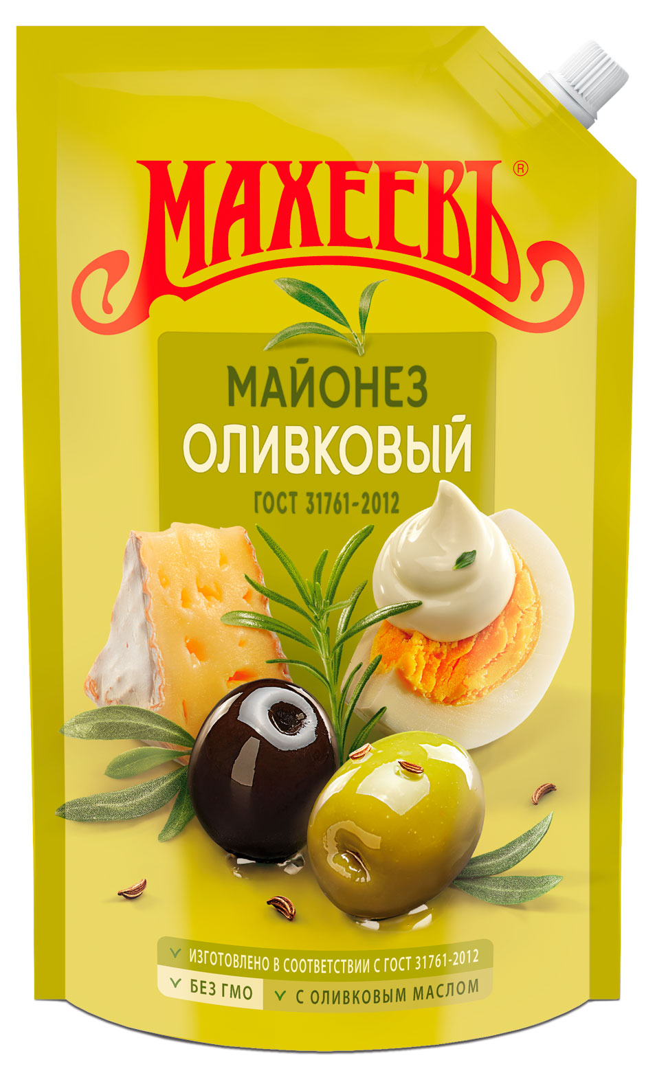 Майонез оливковый Махеевъ 50,5% охлажденный, 770 г