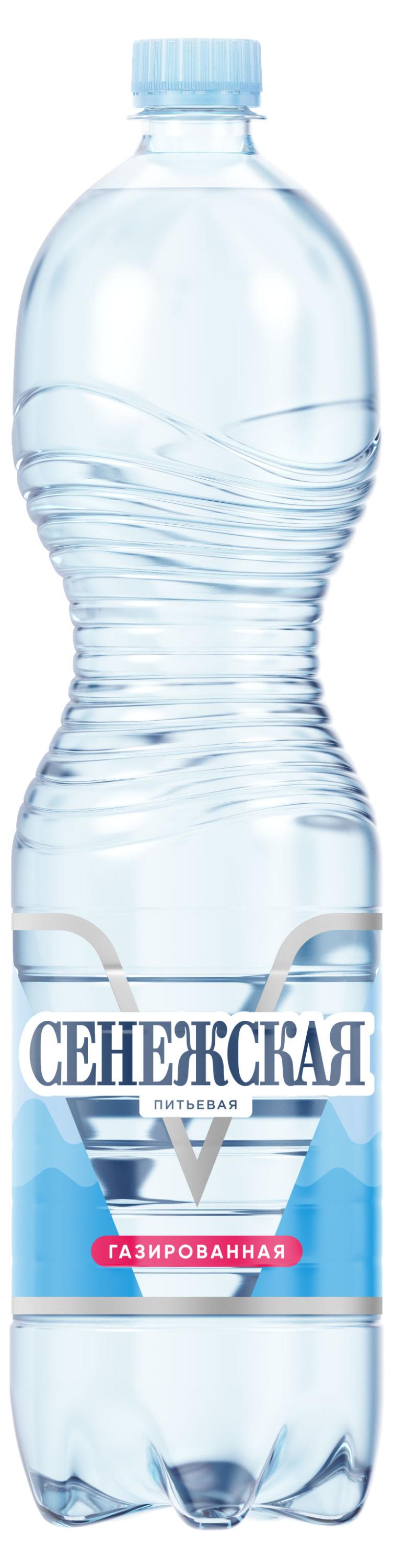 Вода питьевая Сенежская газированная, 1,5 л