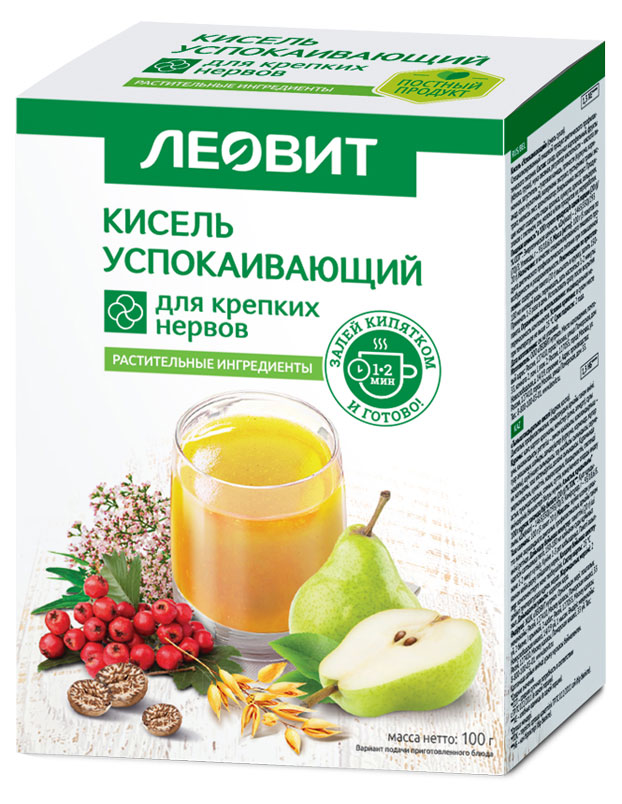 Кисель Леовит успокаивающий со злаками, 100 г