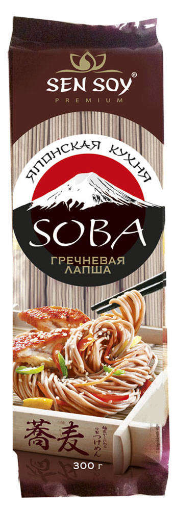Макаронные изделия Sen Soy Soba лапша, 300 г