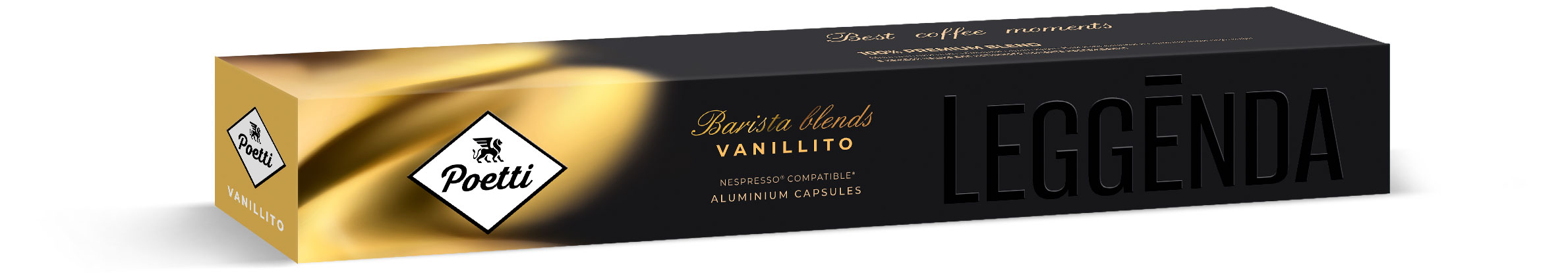 Кофе в капсулах Poetti Leggenda Vanillito 10 капсул, 53 г