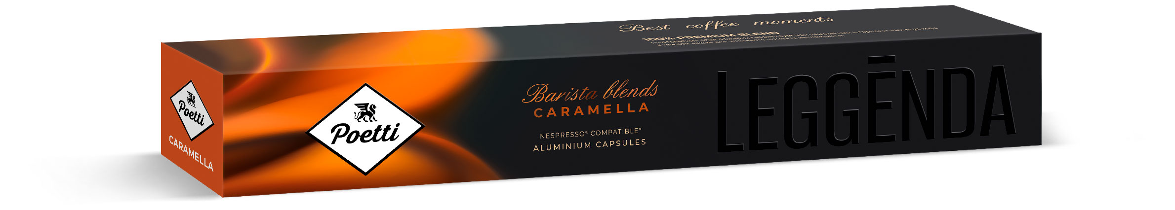 Кофе в капсулах Poetti Leggenda Caramella 10 капсул, 53 г