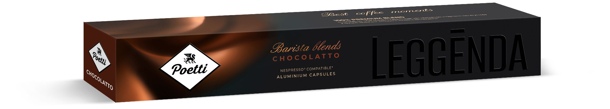 Кофе в капсулах Poetti Leggenda Chocollato 10 капсул, 53 г