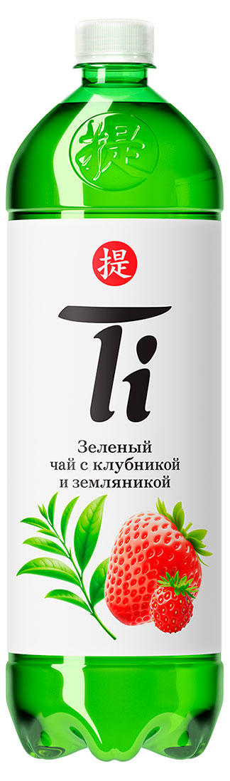 Холодный чай Ti зеленый со вкусом клубники и земляники, 1,25 л