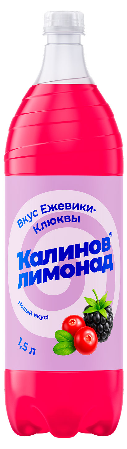 Напиток газированный Калинов Лимонад ежевика клюква, 1,5 л