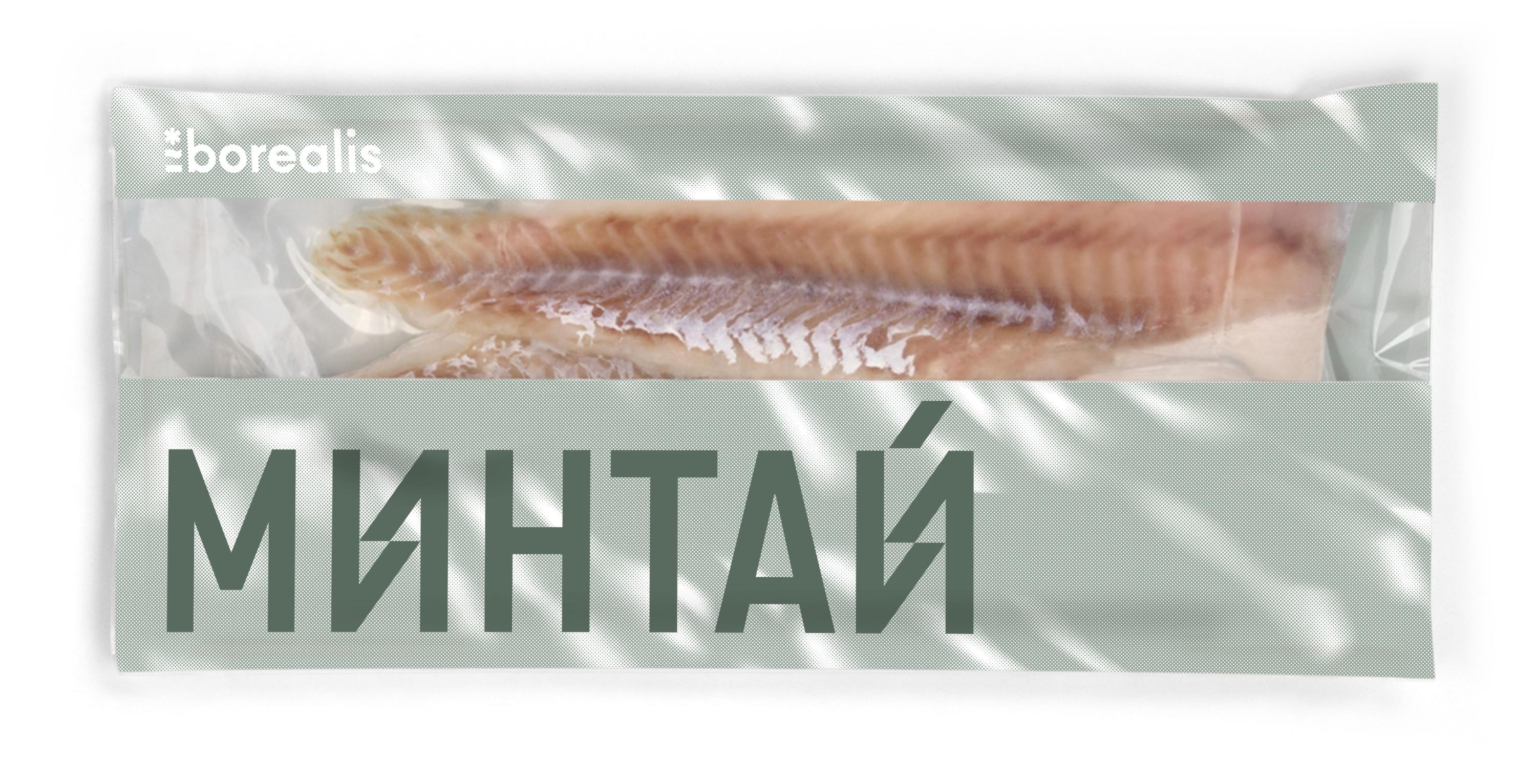 Минтай замороженный Borealis филе без кожи, 650 г