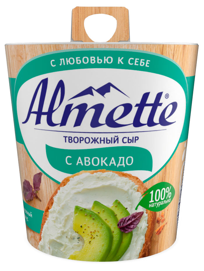 Сыр творожный Almette с авокадо, 150 г