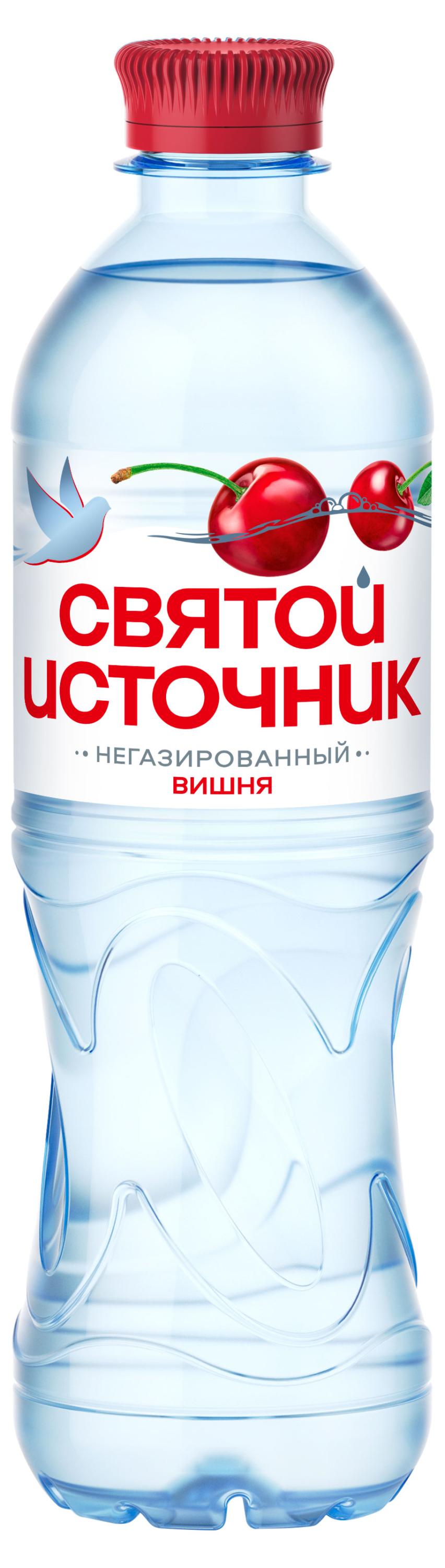 Вода питьевая Святой Источник со вкусом вишни негазированная, 0,5 л