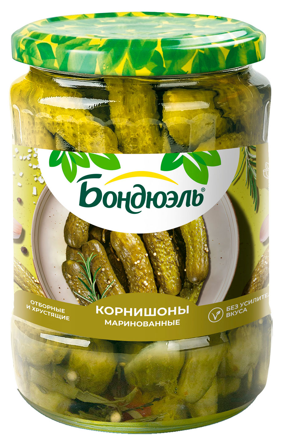 Огурцы Бондюэль маринованные, 680 г