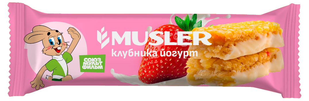 Батончик мюсли Musler Клубничный, 30 г