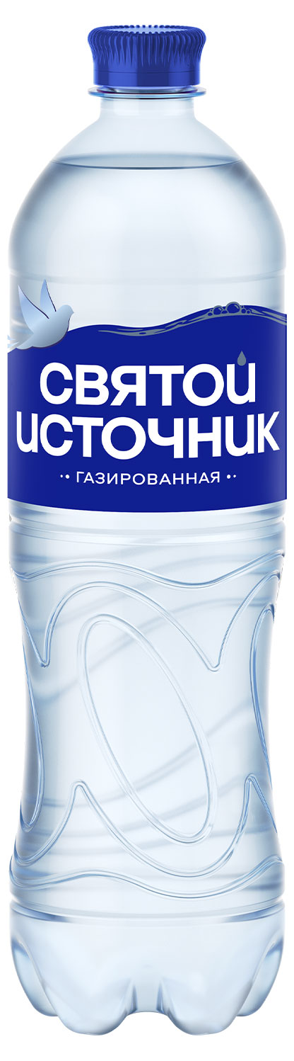 Вода питьевая Святой Источник газированная, 1,5 л