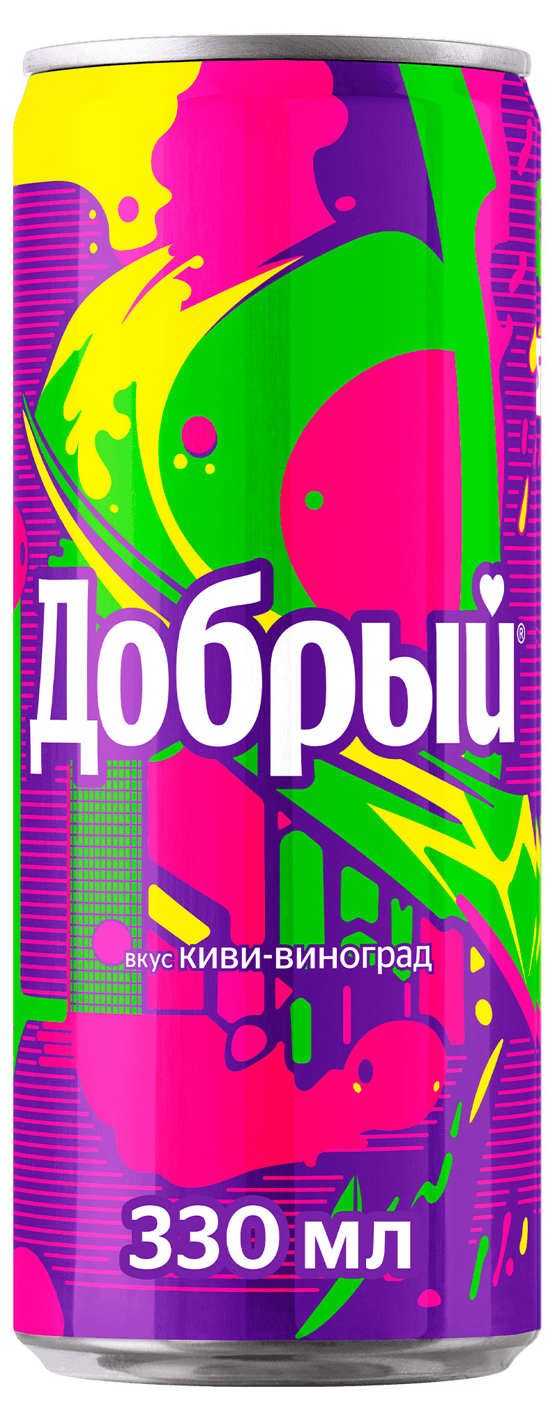 Напиток газированный Добрый Киви-виноград, 330 мл