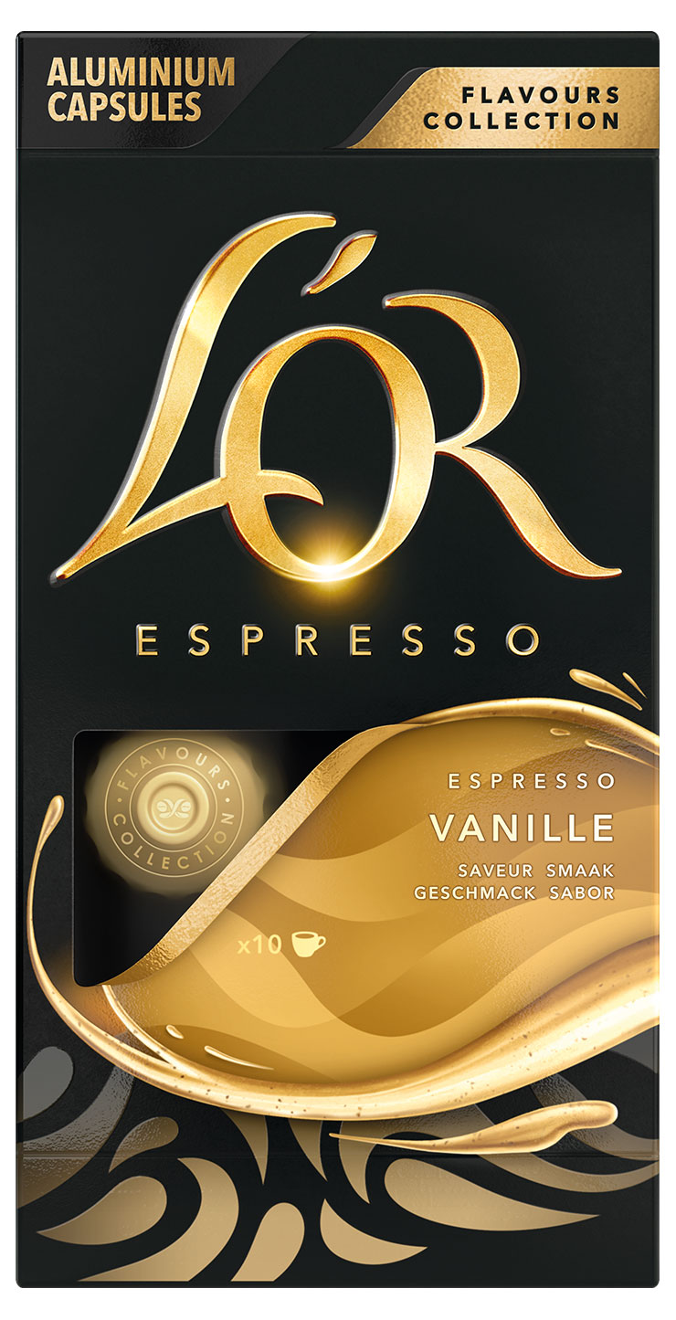 Кофе молотый в капсулах Lor Espresso Vanilla с ароматом ванили Франция, 52 г