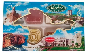 Рахат-лукум Sherbet ассорти Крымский подарок, 130 г