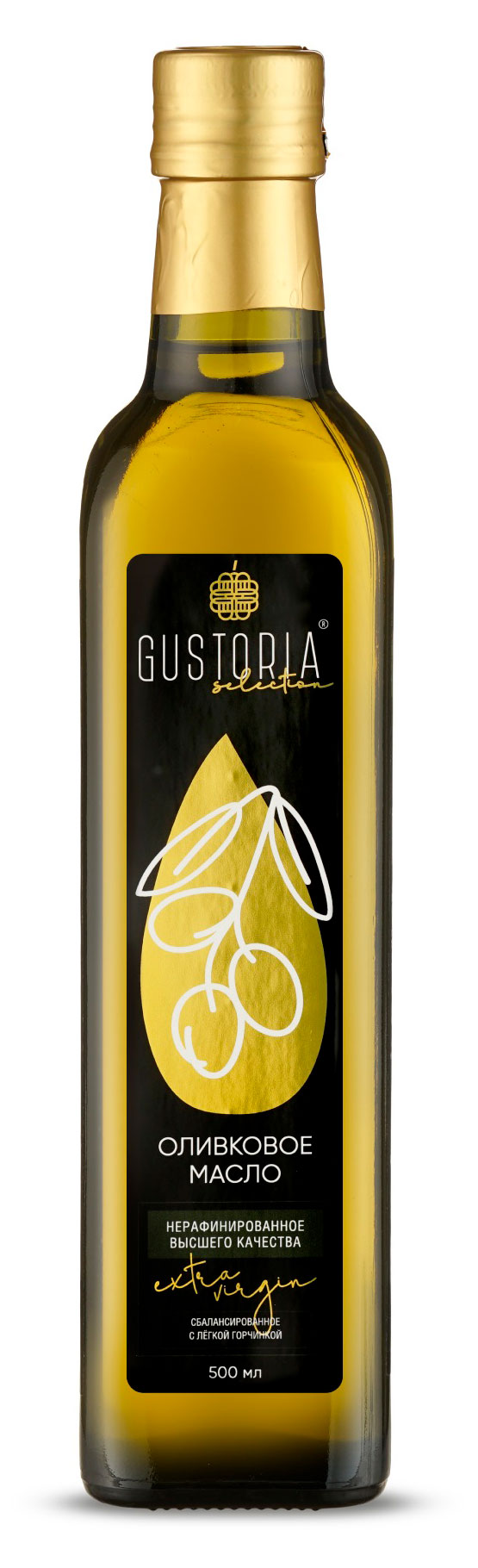 Масло оливковое Gustoria Extra Virgin Испания, 500 мл