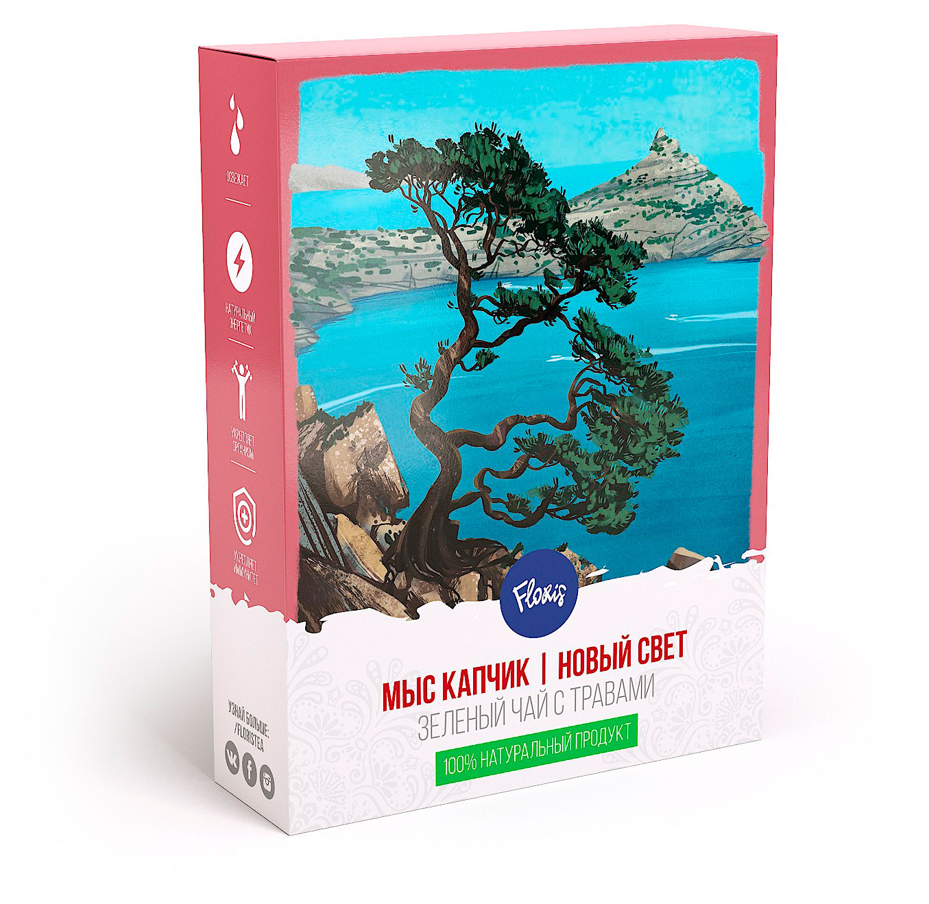 Чай зеленый Floris Мыс Капчик с имбирем, 40 г