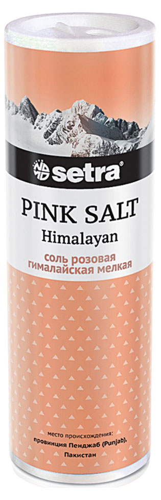 Соль гималайская Setra розовая мелкая, 250 г