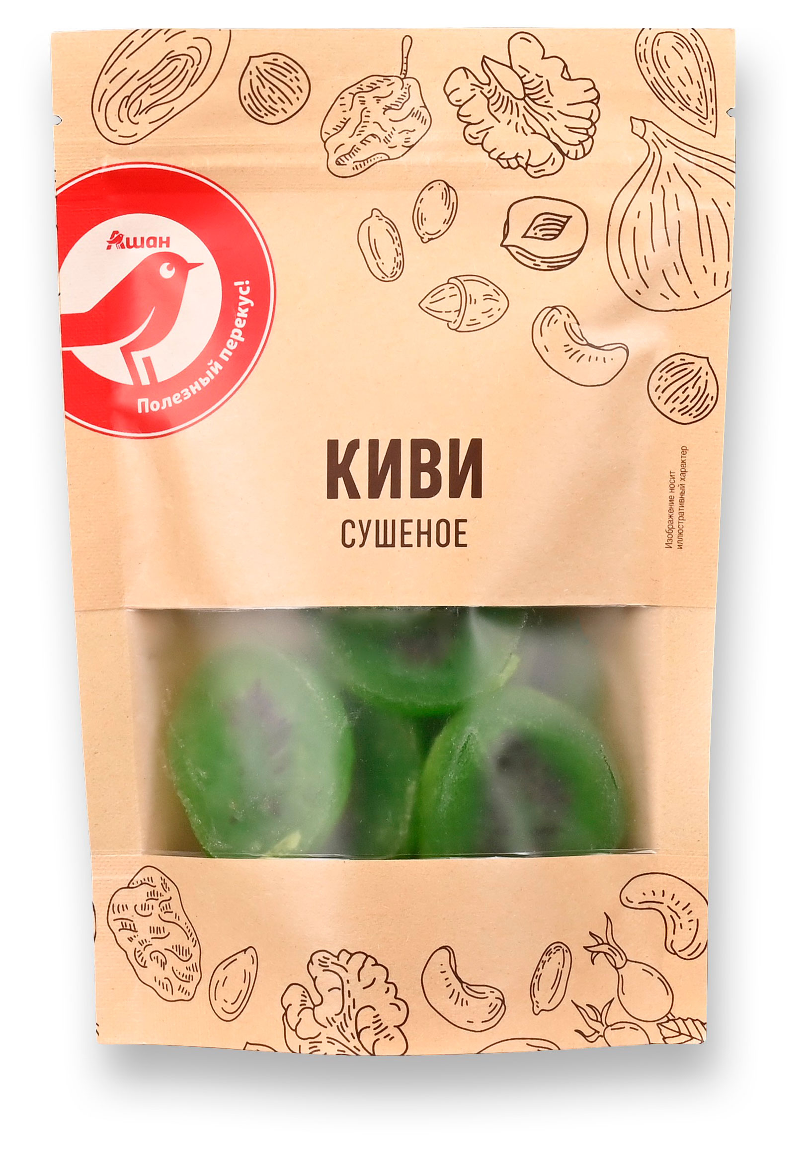 Киви сушеное АШАН Красная птица, 150 г