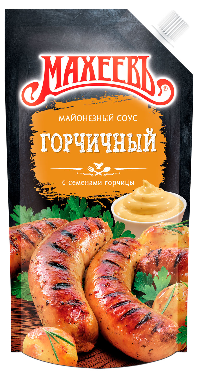 Соус кулинарный майонезный МАХЕЕВЪ Горчичный охлажденный, 200 г