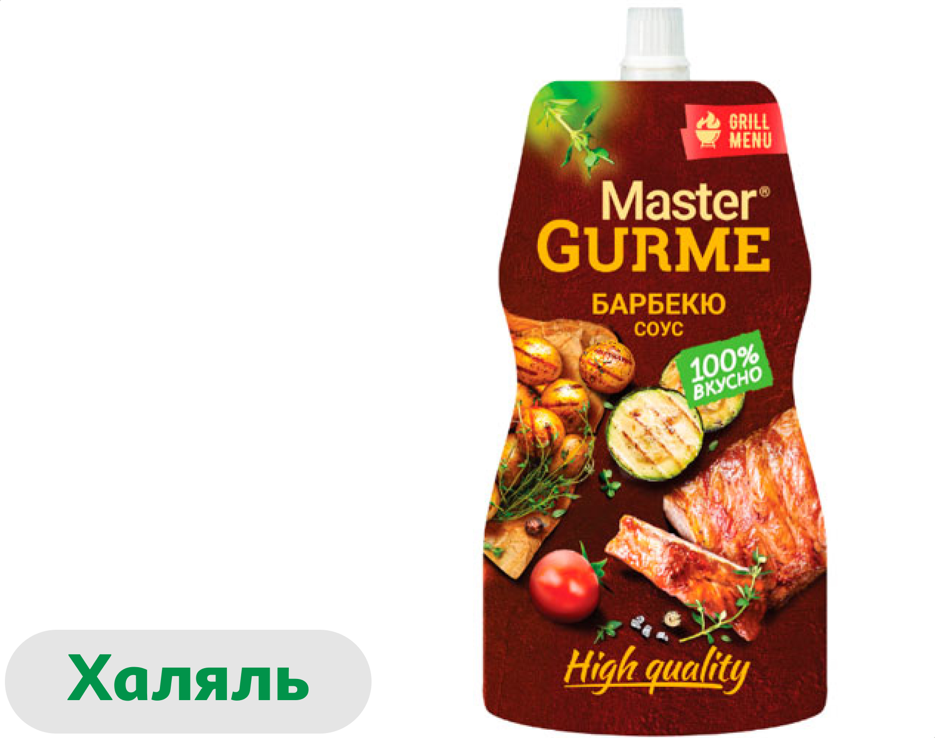 Соус кулинарный Барбекю Master Gurme халяль охлажденный, 200 мл