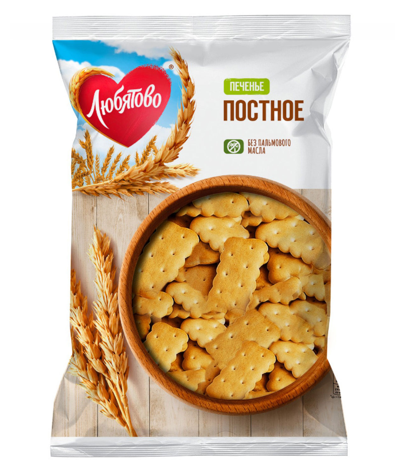 Печенье Любятово Постное затяжное, 300 г