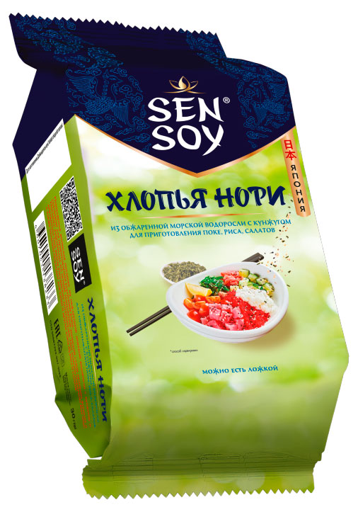 Хлопья нори Sen Soy с кунжутом, 30 г